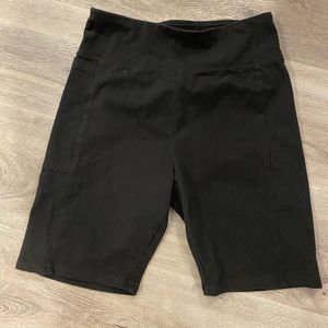 Hollister black biker shorts